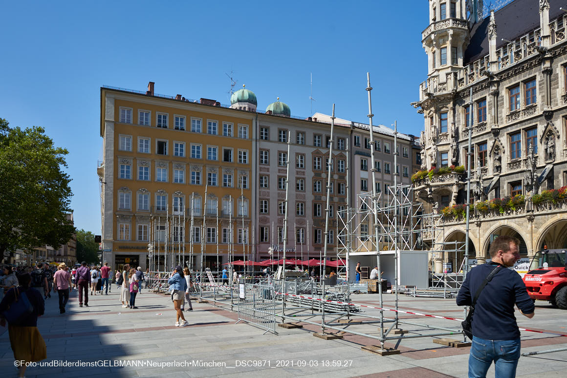 04.09.2021 -IAA - Automobilaustellung auf dem Marienplatz in München