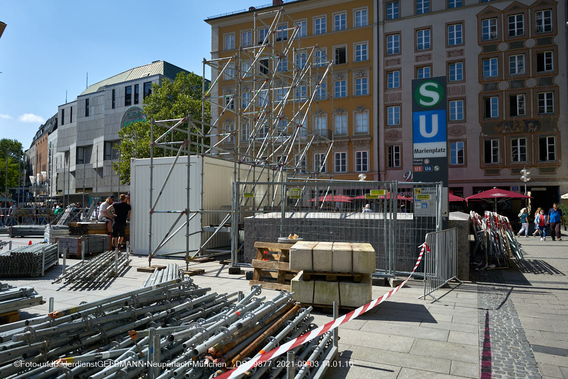 04.09.2021 -IAA - Automobilaustellung auf dem Marienplatz in München