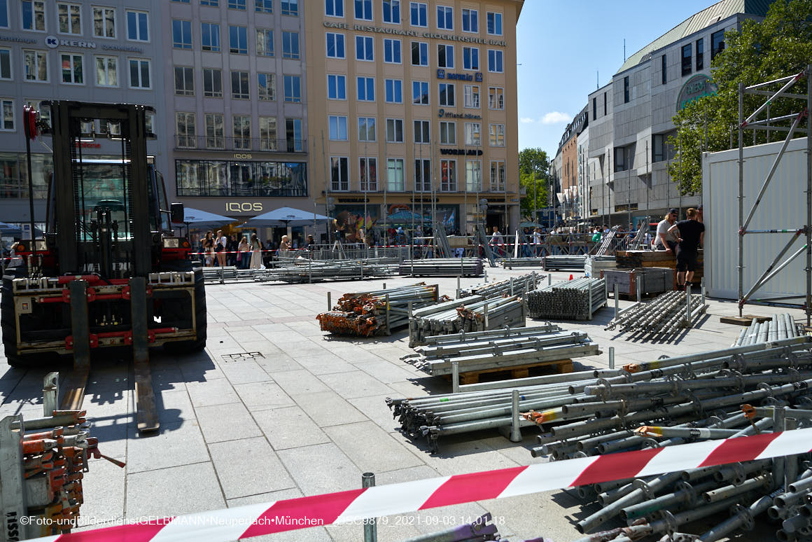 04.09.2021 -IAA - Automobilaustellung auf dem Marienplatz in München