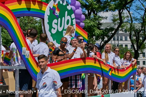 09.06.2016 - CSD-2016 Christopher Street Day München 2016