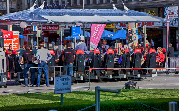 26.06.2019 - Dinner in the Sky am Hauptbahnhof München