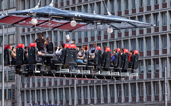 26.06.2019 - Dinner in the Sky am Hauptbahnhof München