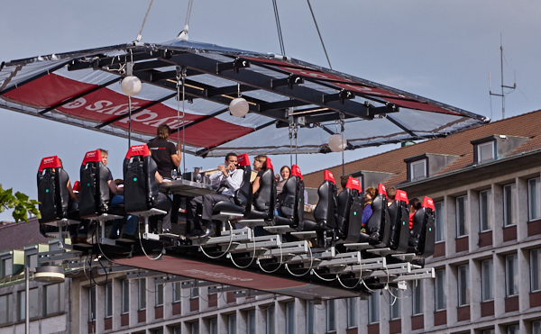 26.06.2019 - Dinner in the Sky am Hauptbahnhof München