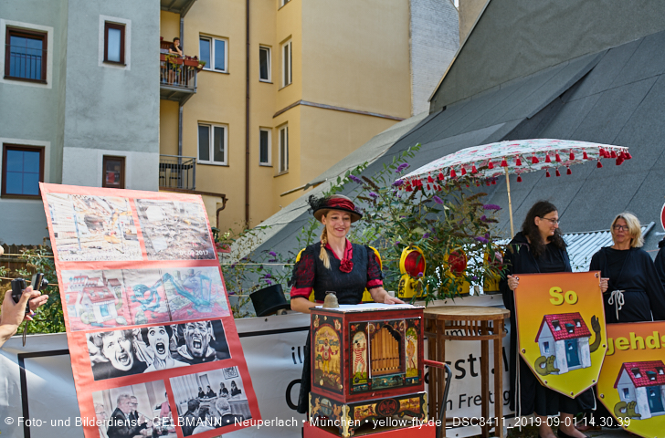 01.09.2019 - illegaler Abriss des Uhrmacherhäusls in Giesing