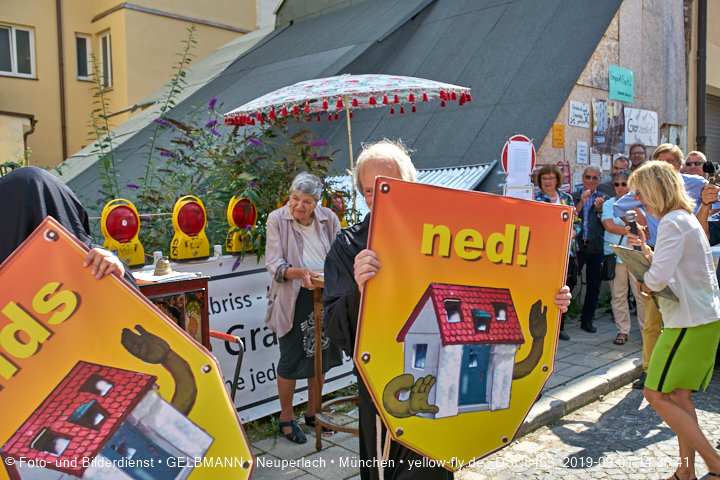 01.09.2019 - illegaler Abriss des Uhrmacherhäusls in Giesing