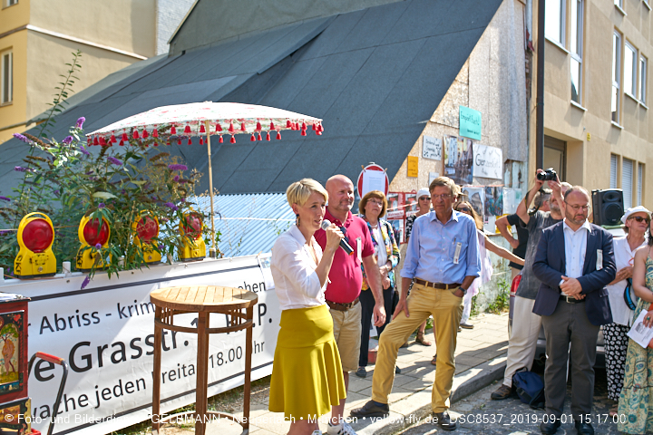 01.09.2019 - illegaler Abriss des Uhrmacherhäusls in Giesing