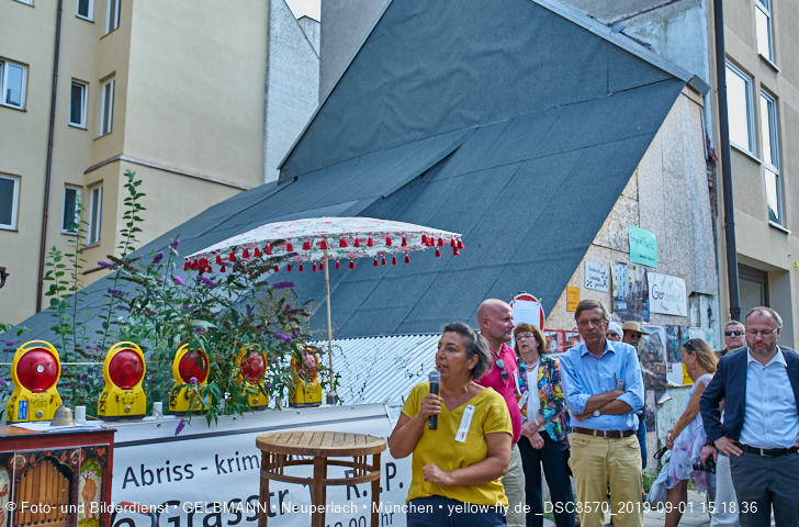 01.09.2019 - illegaler Abriss des Uhrmacherhäusls in Giesing