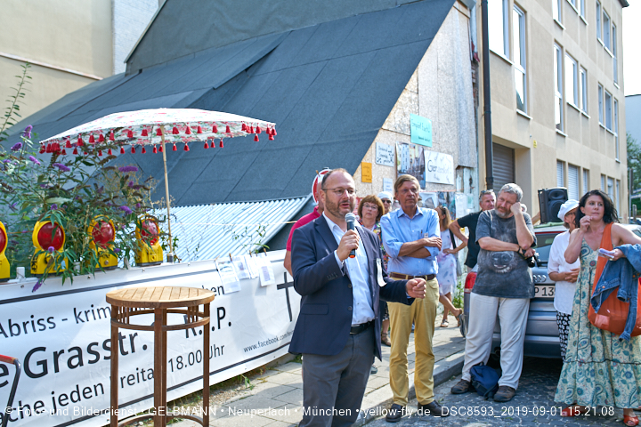 01.09.2019 - illegaler Abriss des Uhrmacherhäusls in Giesing