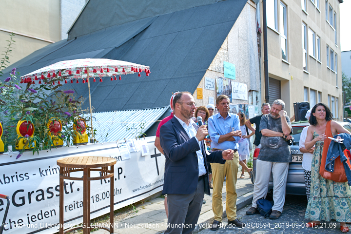 01.09.2019 - illegaler Abriss des Uhrmacherhäusls in Giesing