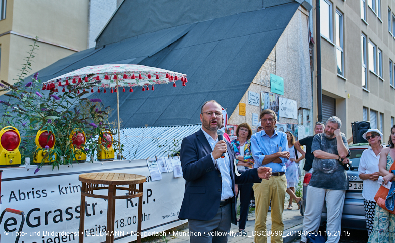 01.09.2019 - illegaler Abriss des Uhrmacherhäusls in Giesing