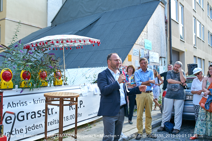 01.09.2019 - illegaler Abriss des Uhrmacherhäusls in Giesing