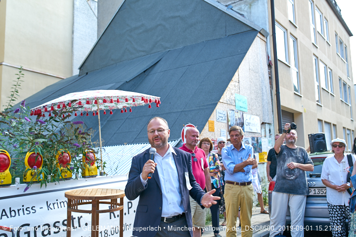 01.09.2019 - illegaler Abriss des Uhrmacherhäusls in Giesing