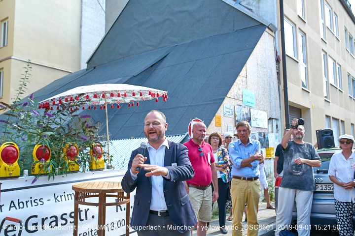 01.09.2019 - illegaler Abriss des Uhrmacherhäusls in Giesing