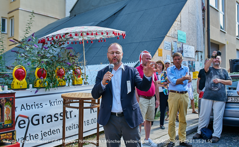 01.09.2019 - illegaler Abriss des Uhrmacherhäusls in Giesing