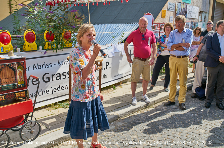 01.09.2019 - illegaler Abriss des Uhrmacherhäusls in Giesing