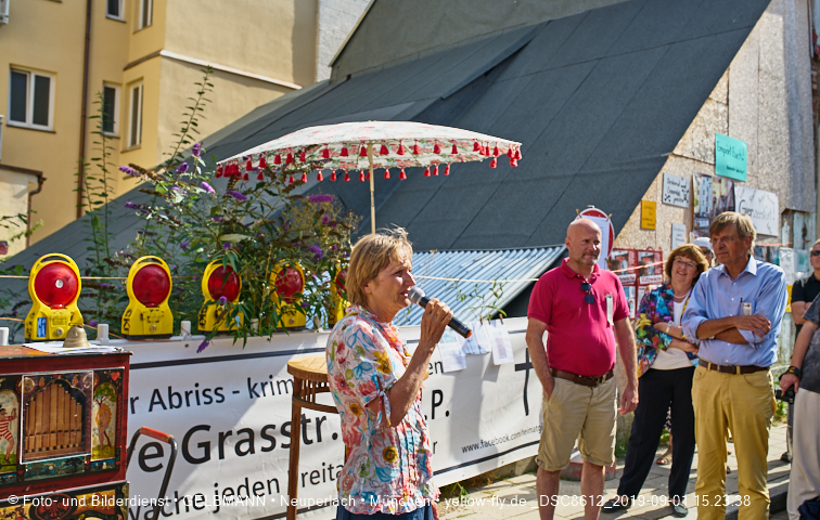 01.09.2019 - illegaler Abriss des Uhrmacherhäusls in Giesing