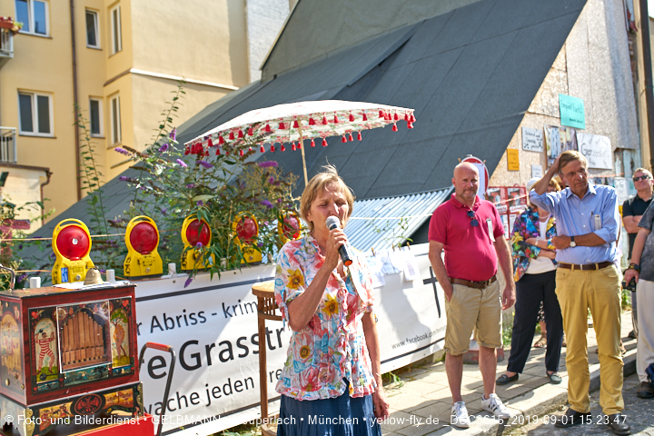 01.09.2019 - illegaler Abriss des Uhrmacherhäusls in Giesing