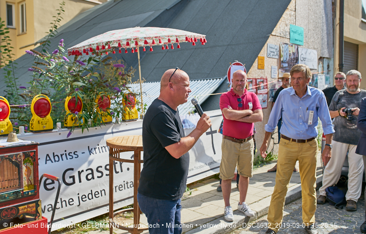 01.09.2019 - illegaler Abriss des Uhrmacherhäusls in Giesing