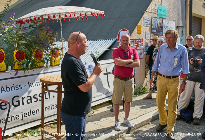 01.09.2019 - illegaler Abriss des Uhrmacherhäusls in Giesing