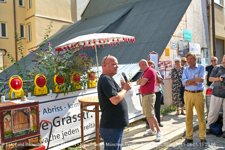 01.09.2019 - illegaler Abriss des Uhrmacherhäusls in Giesing
