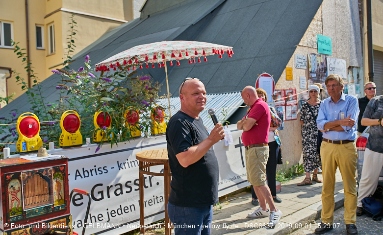 01.09.2019 - illegaler Abriss des Uhrmacherhäusls in Giesing