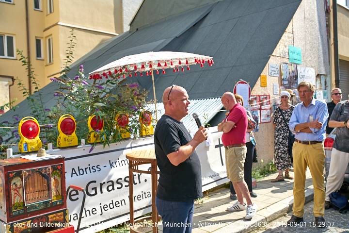 01.09.2019 - illegaler Abriss des Uhrmacherhäusls in Giesing