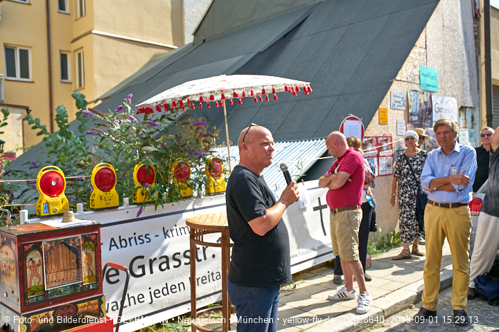 01.09.2019 - illegaler Abriss des Uhrmacherhäusls in Giesing