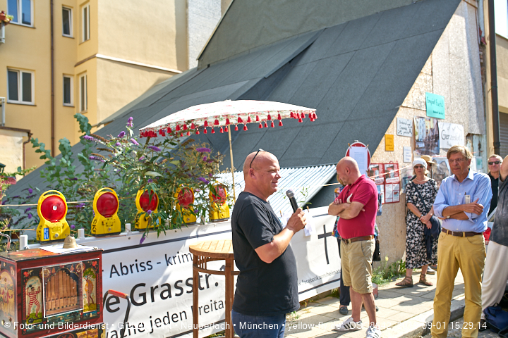 01.09.2019 - illegaler Abriss des Uhrmacherhäusls in Giesing