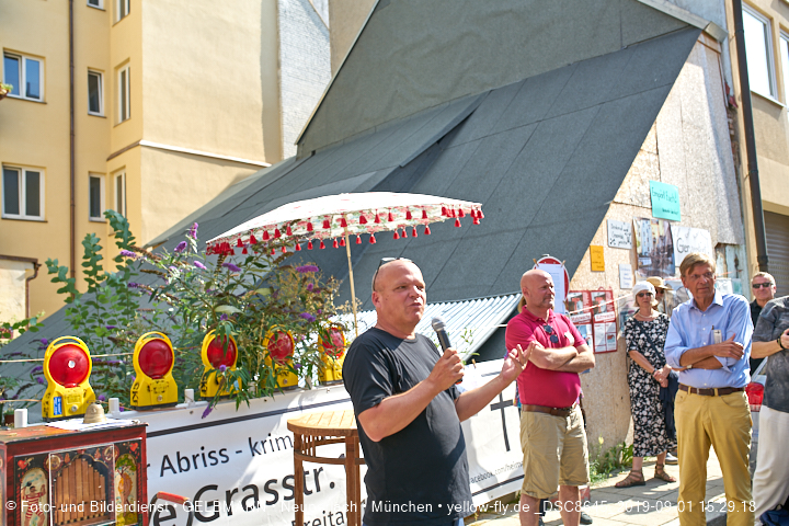 01.09.2019 - illegaler Abriss des Uhrmacherhäusls in Giesing
