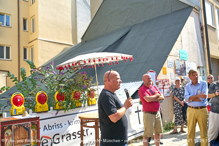 01.09.2019 - illegaler Abriss des Uhrmacherhäusls in Giesing