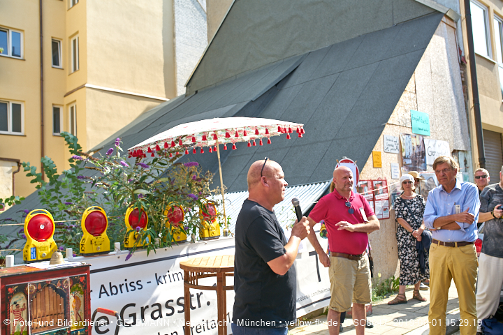 01.09.2019 - illegaler Abriss des Uhrmacherhäusls in Giesing