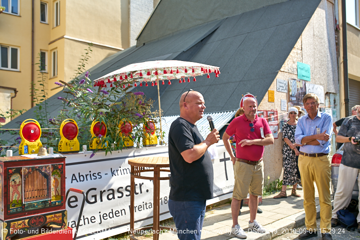 01.09.2019 - illegaler Abriss des Uhrmacherhäusls in Giesing
