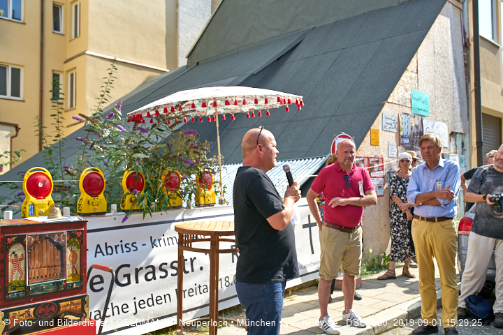 01.09.2019 - illegaler Abriss des Uhrmacherhäusls in Giesing