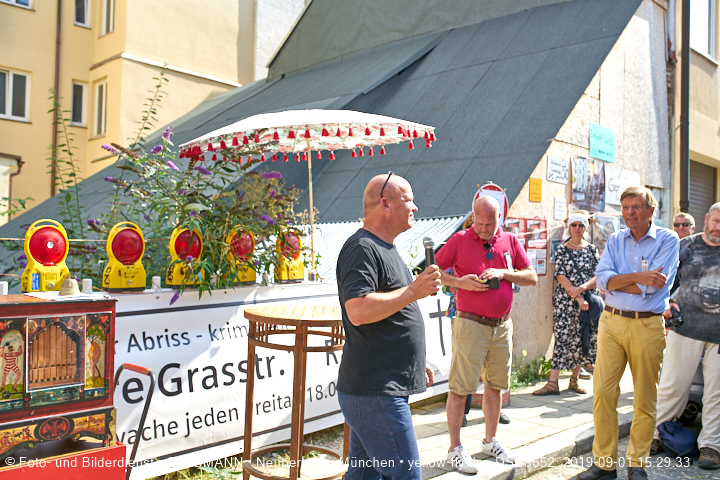 01.09.2019 - illegaler Abriss des Uhrmacherhäusls in Giesing