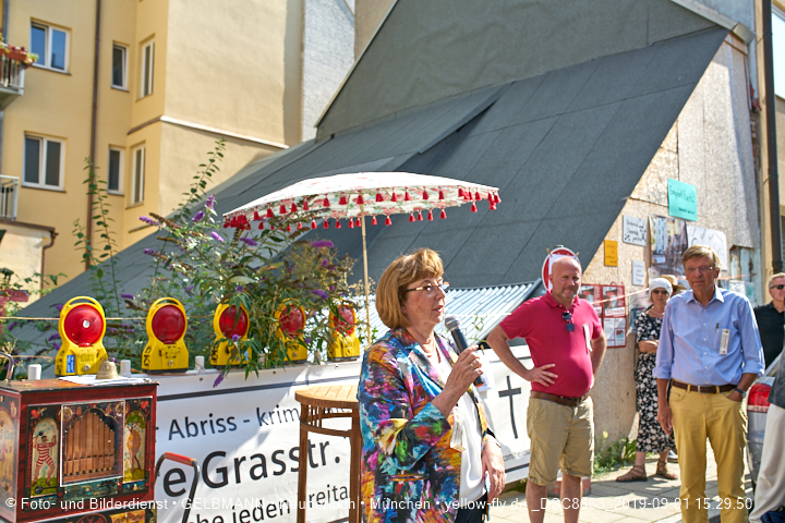 01.09.2019 - illegaler Abriss des Uhrmacherhäusls in Giesing