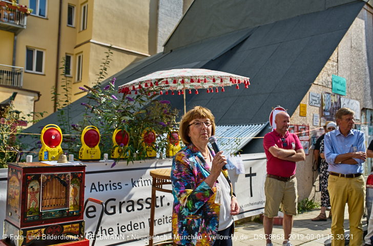 01.09.2019 - illegaler Abriss des Uhrmacherhäusls in Giesing