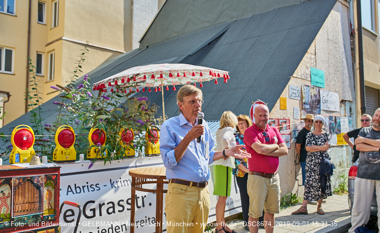 01.09.2019 - illegaler Abriss des Uhrmacherhäusls in Giesing