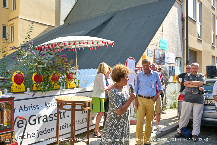 01.09.2019 - illegaler Abriss des Uhrmacherhäusls in Giesing