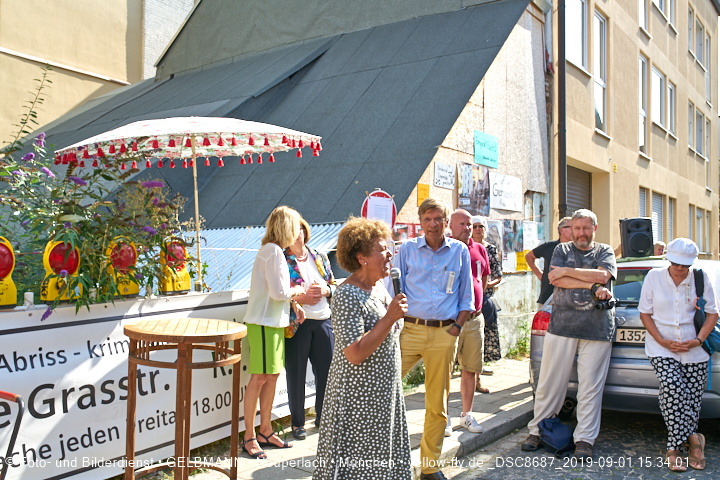 01.09.2019 - illegaler Abriss des Uhrmacherhäusls in Giesing