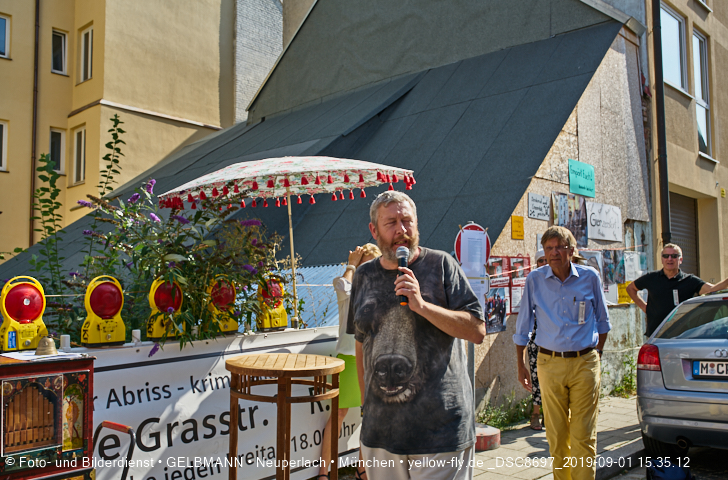 01.09.2019 - illegaler Abriss des Uhrmacherhäusls in Giesing