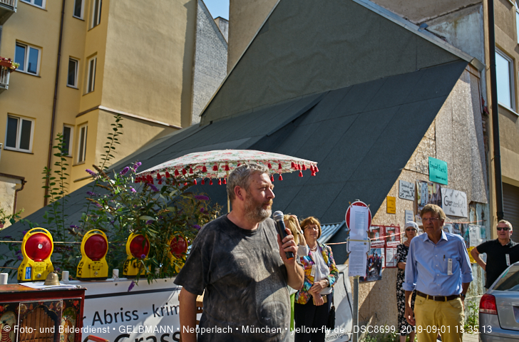 01.09.2019 - illegaler Abriss des Uhrmacherhäusls in Giesing