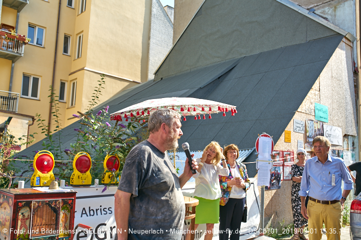 01.09.2019 - illegaler Abriss des Uhrmacherhäusls in Giesing