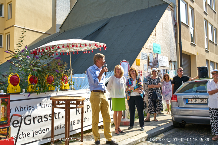 01.09.2019 - illegaler Abriss des Uhrmacherhäusls in Giesing