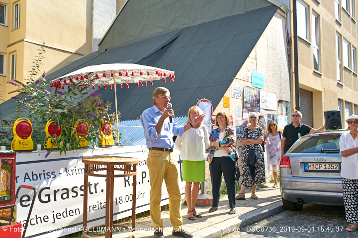 01.09.2019 - illegaler Abriss des Uhrmacherhäusls in Giesing