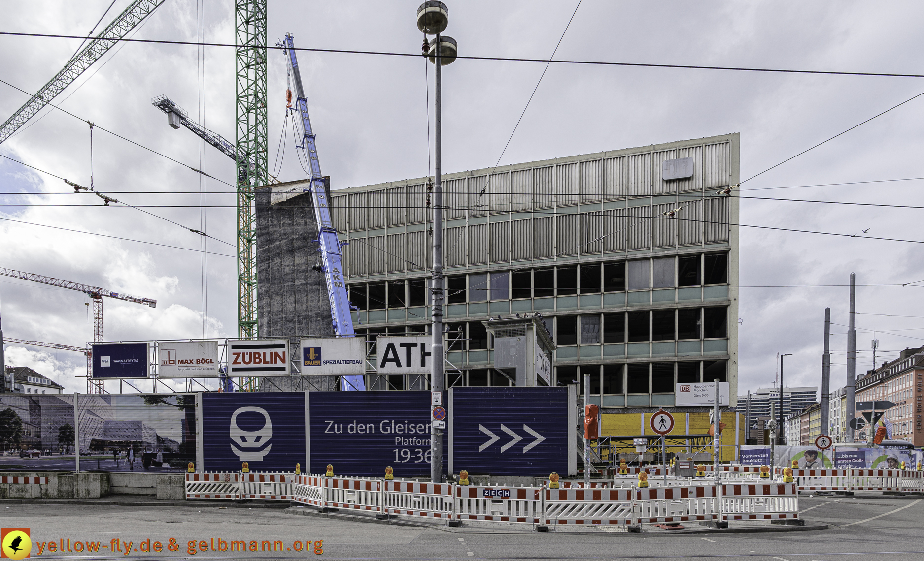 28.02.2025 - Abriss und Neubau am und im Hauptbahnhof München