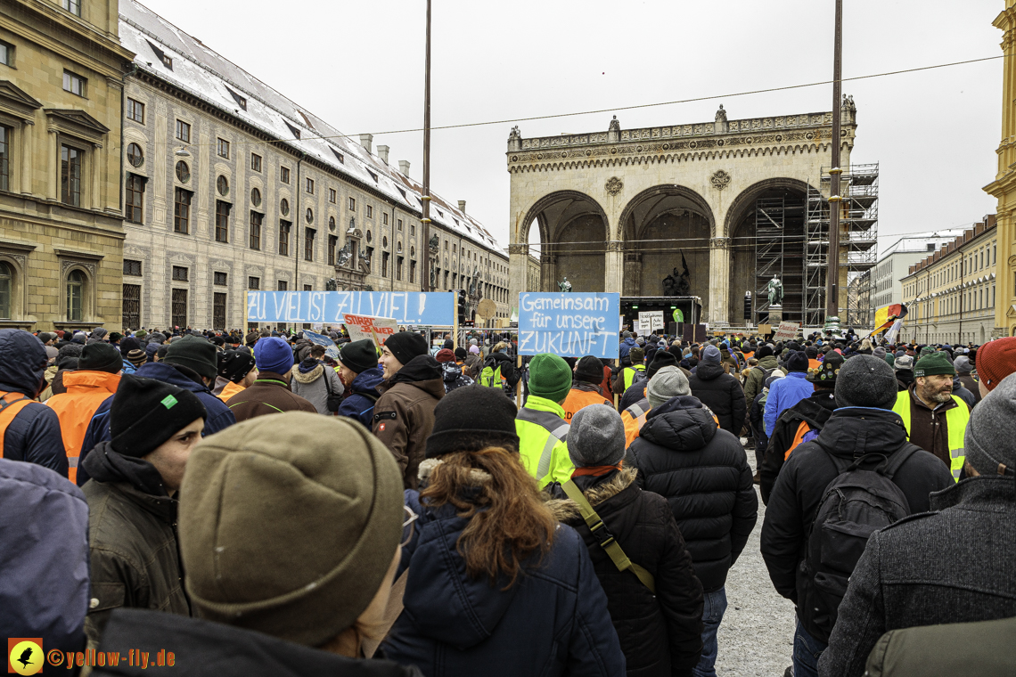 08.01.2024 - Bauerndemo am Odeonsplatz in München