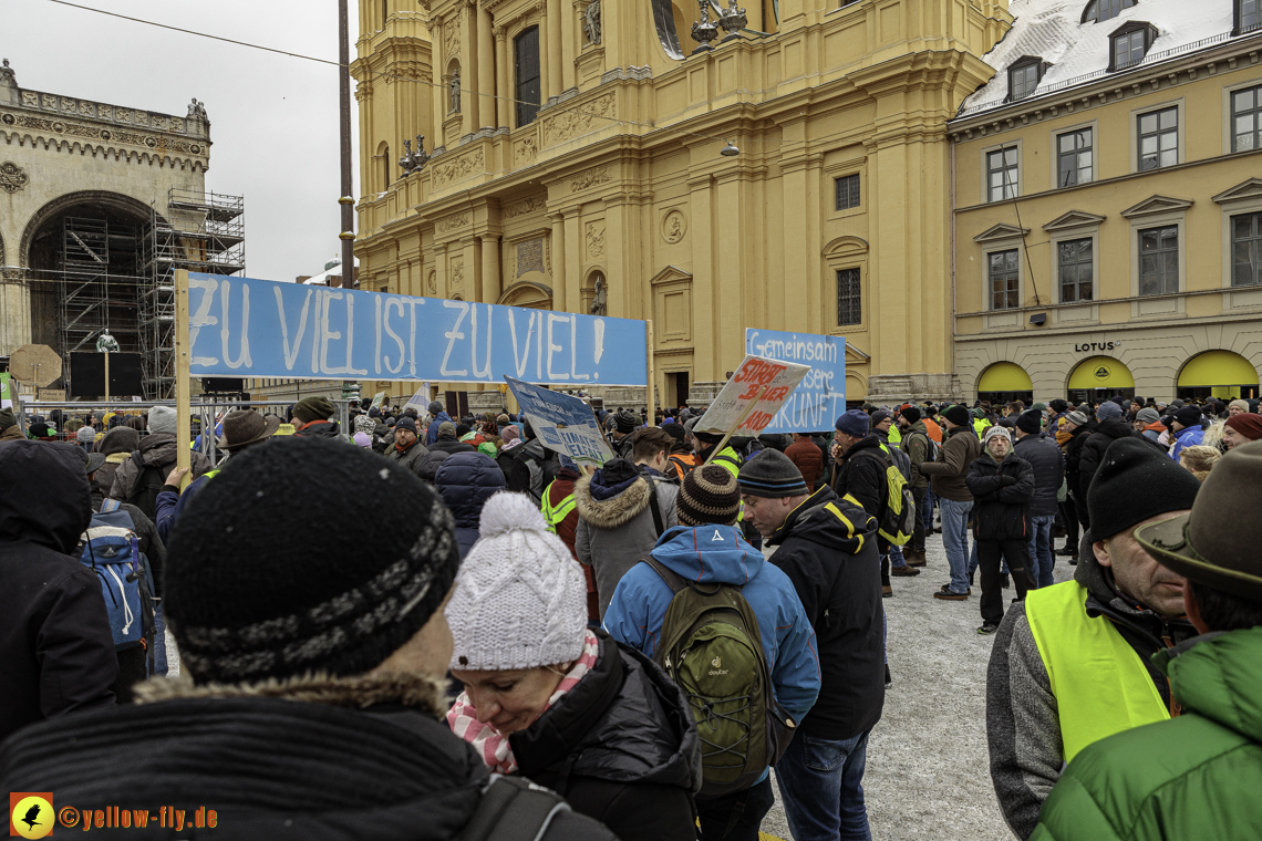 08.01.2024 - Bauerndemo am Odeonsplatz in München