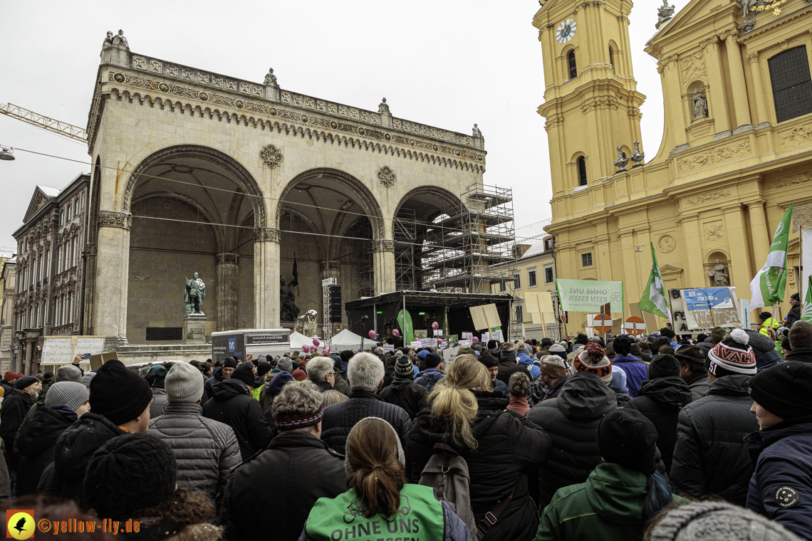 08.01.2024 - Bauerndemo am Odeonsplatz in München