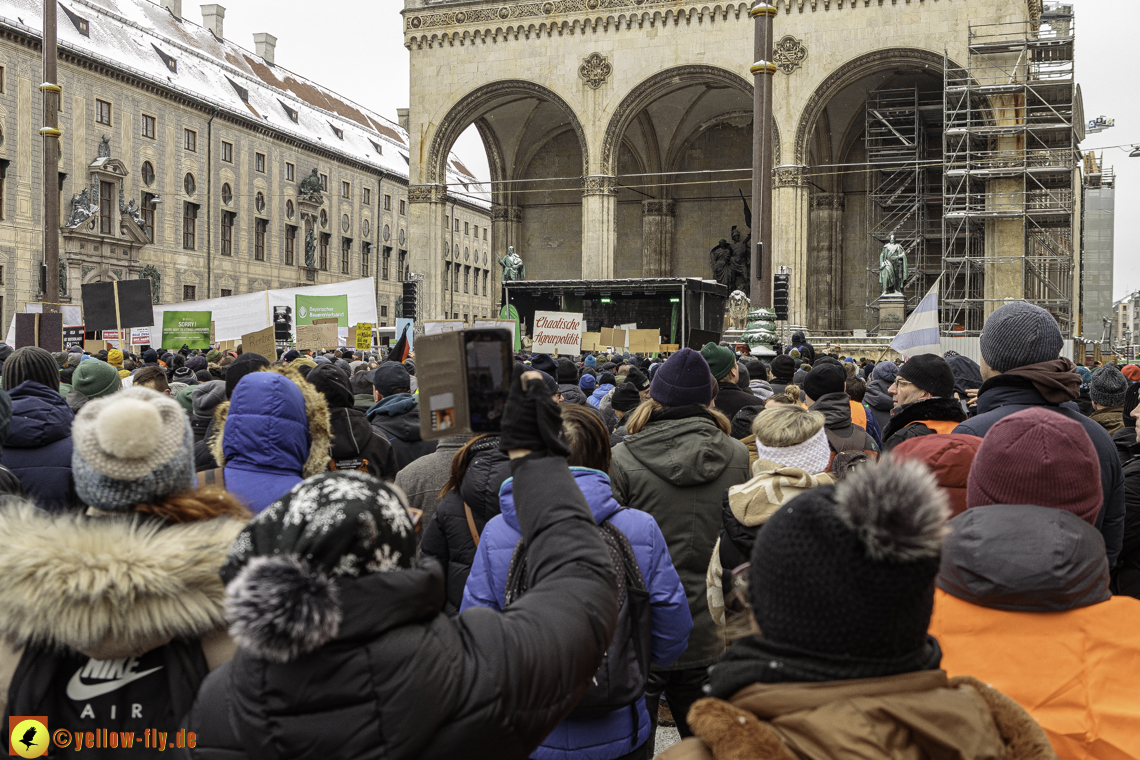 08.01.2024 - Bauerndemo am Odeonsplatz in München