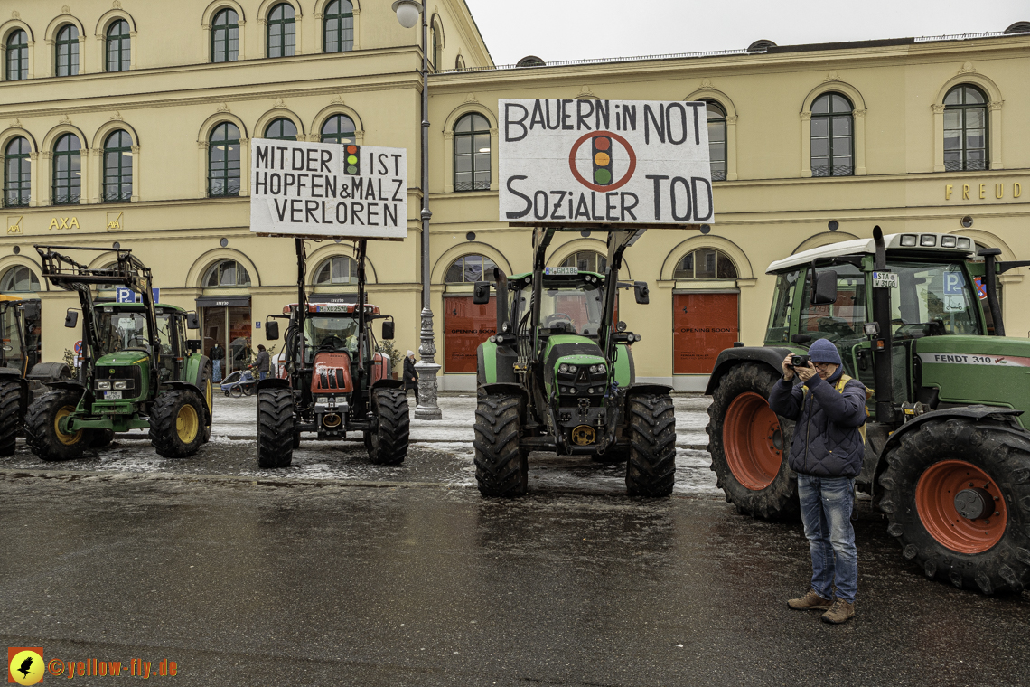 08.01.2024 - Bauerndemo am Odeonsplatz in München